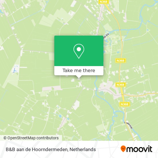 B&B aan de Hoorndermeden Karte