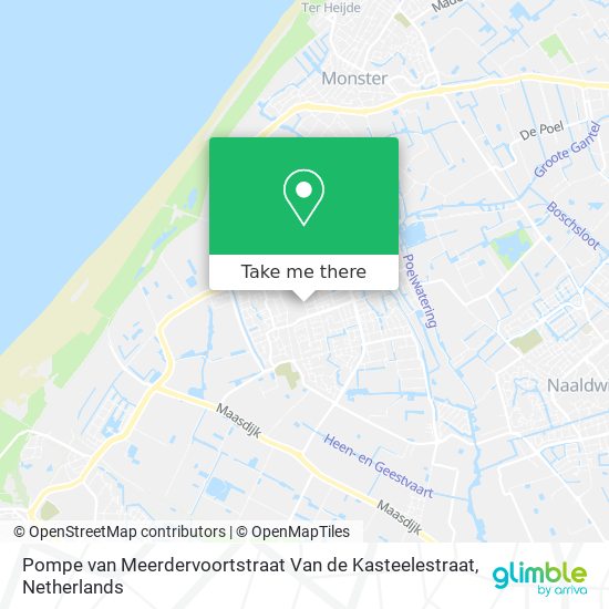 Pompe van Meerdervoortstraat Van de Kasteelestraat Karte