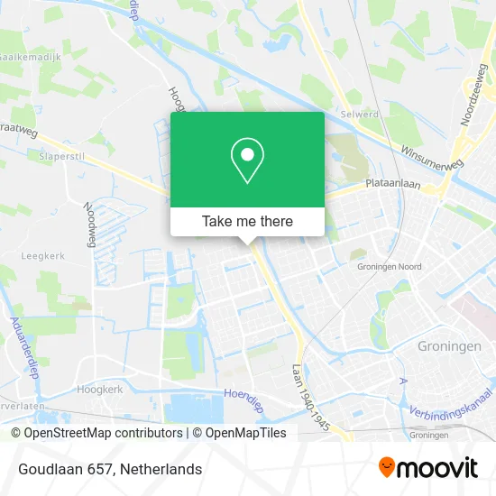 Goudlaan 657 map