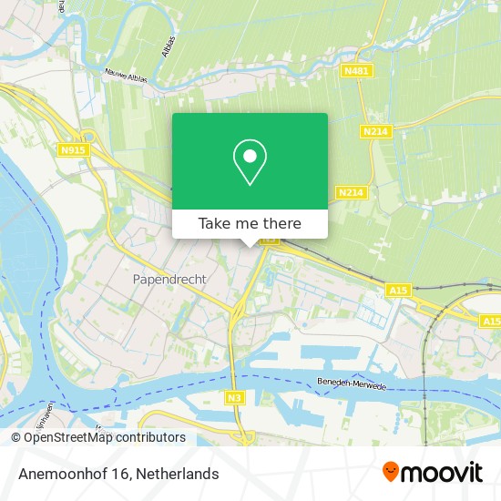 Anemoonhof 16 map