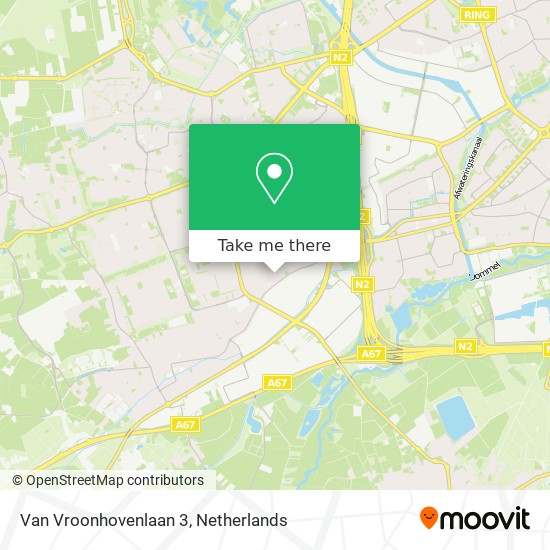 Van Vroonhovenlaan 3 map