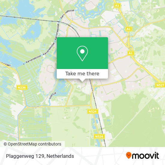 Plaggenweg 129 map