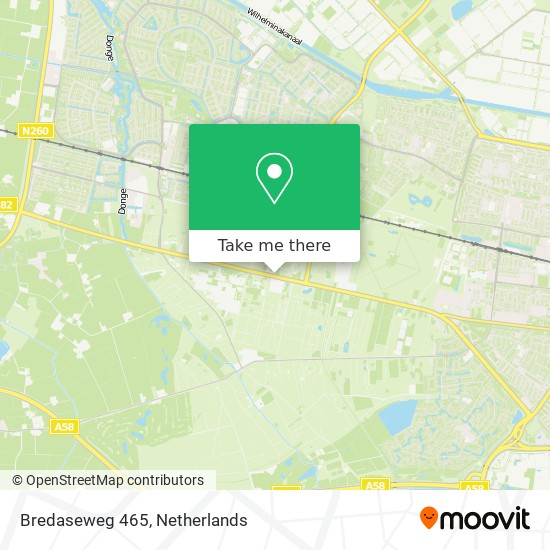 Bredaseweg 465 Karte