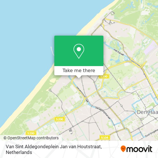Van Sint Aldegondeplein Jan van Houtstraat map