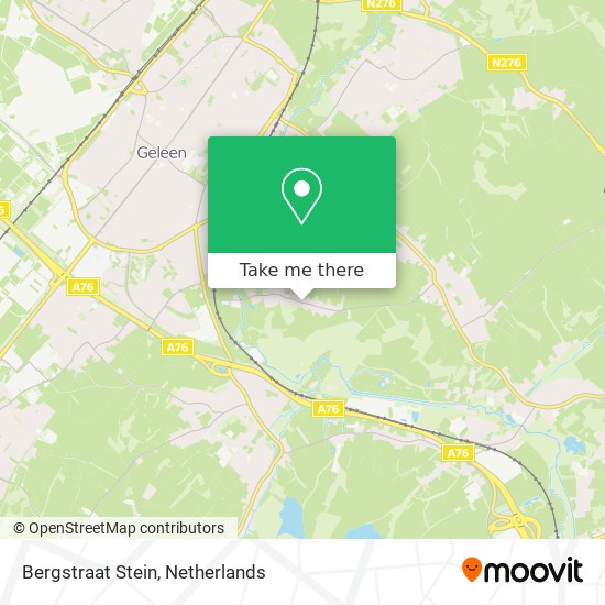 Bergstraat Stein map