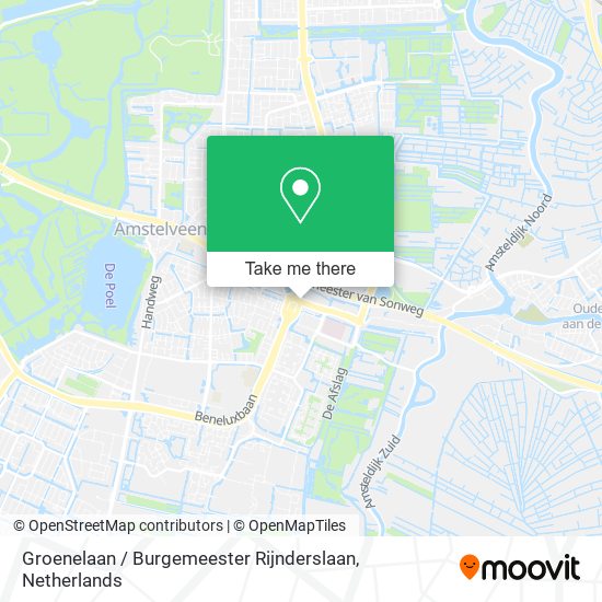 Groenelaan / Burgemeester Rijnderslaan Karte