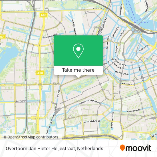 Overtoom Jan Pieter Heijestraat Karte