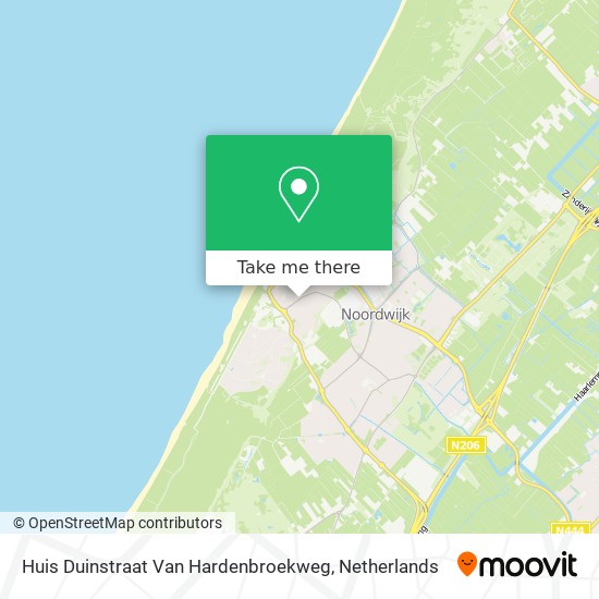 Huis Duinstraat Van Hardenbroekweg map