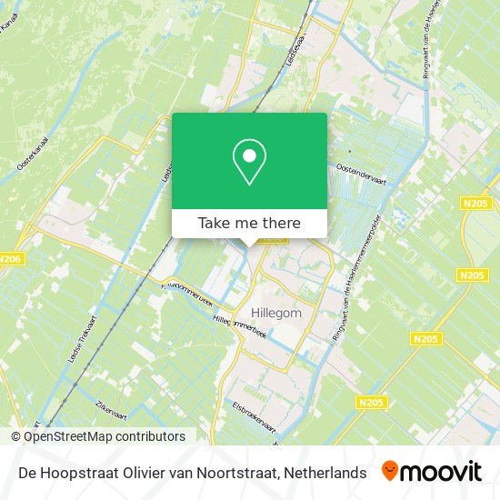 De Hoopstraat Olivier van Noortstraat map