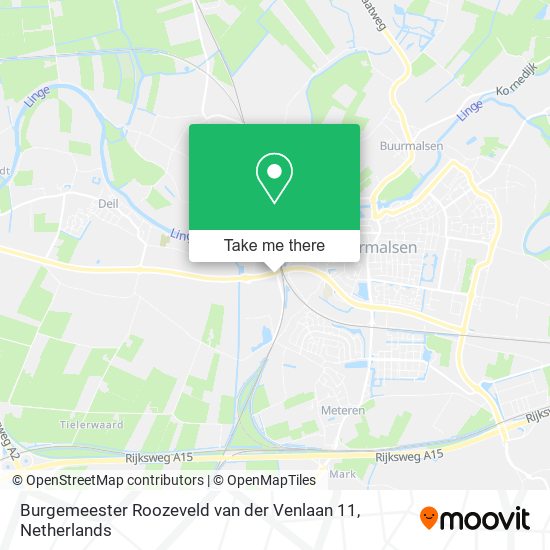 Burgemeester Roozeveld van der Venlaan 11 Karte