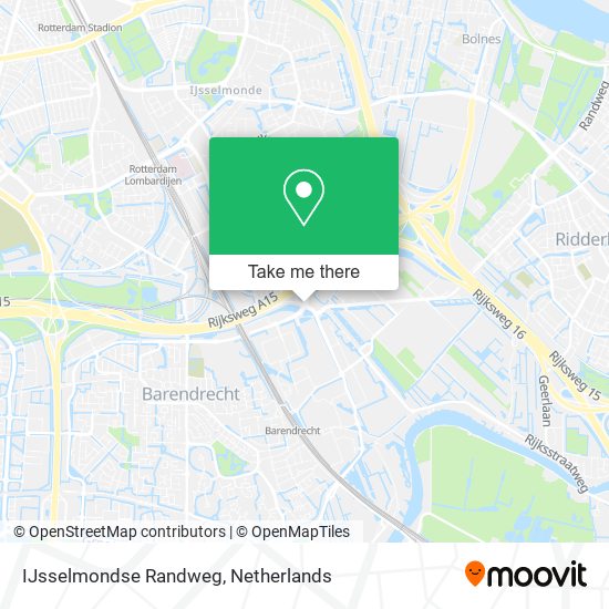 IJsselmondse Randweg map
