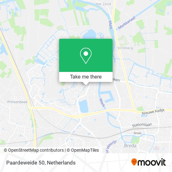 Paardeweide 50 map