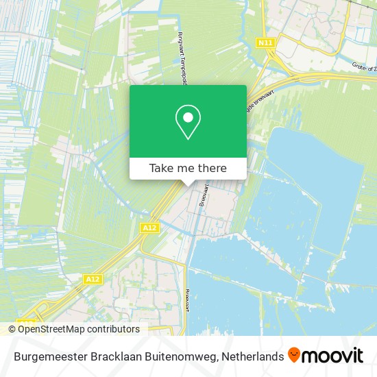 Burgemeester Bracklaan Buitenomweg map