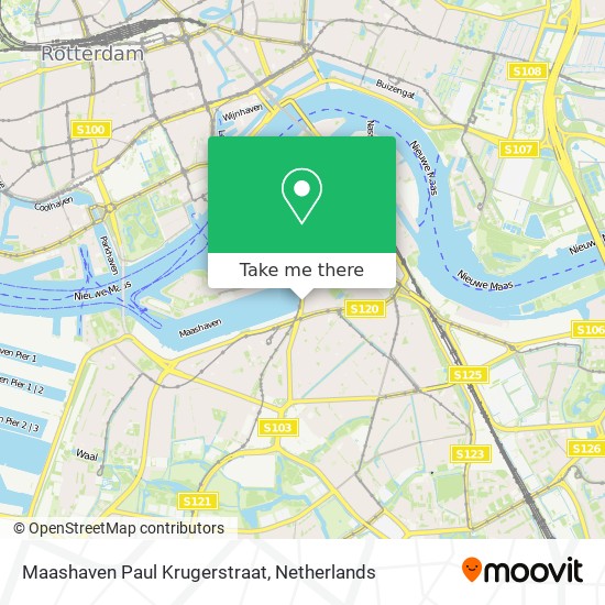 Maashaven Paul Krugerstraat map