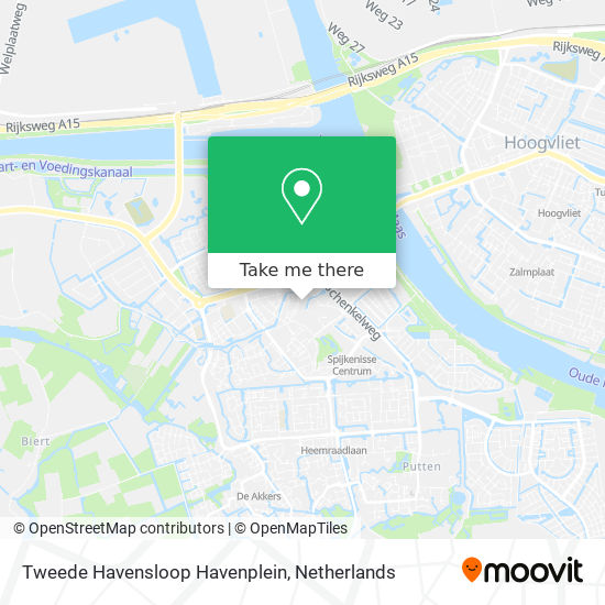 Tweede Havensloop Havenplein map