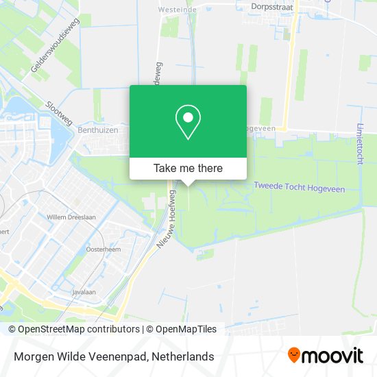 Morgen Wilde Veenenpad map