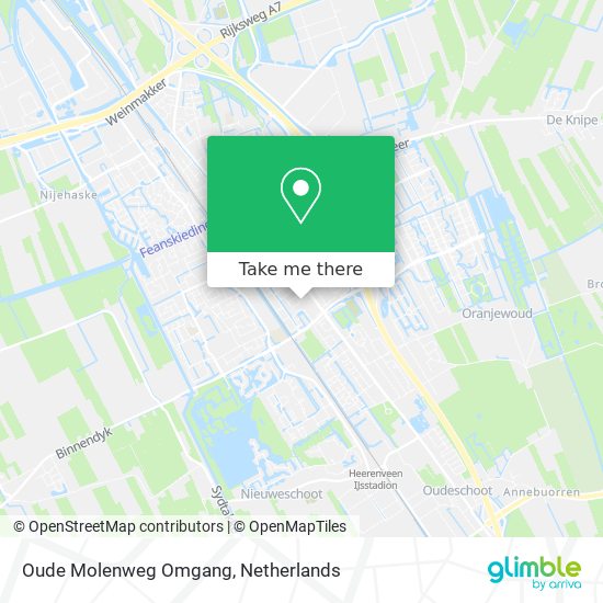 Oude Molenweg Omgang Karte