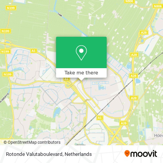 Rotonde Valutaboulevard map