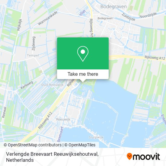 Verlengde Breevaart Reeuwijksehoutwal Karte