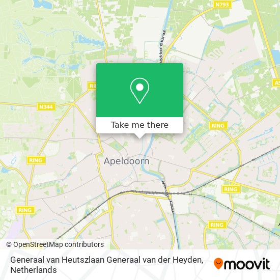 Generaal van Heutszlaan Generaal van der Heyden map