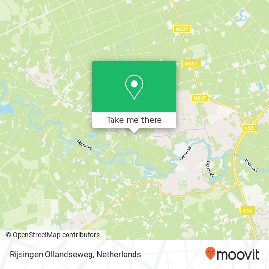 Rijsingen Ollandseweg, 5491 VK Sint-Oedenrode Karte