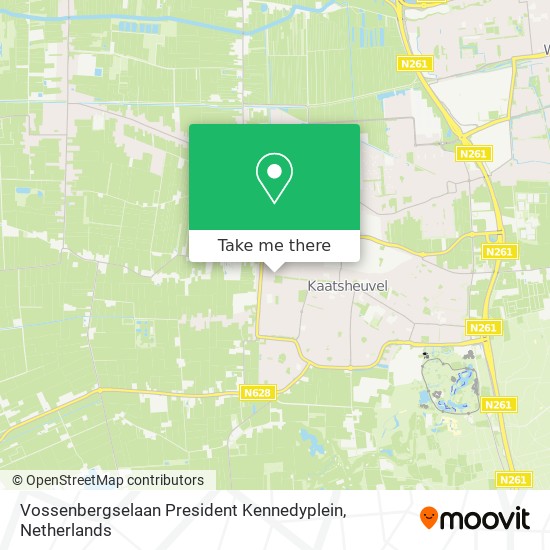 Vossenbergselaan President Kennedyplein map