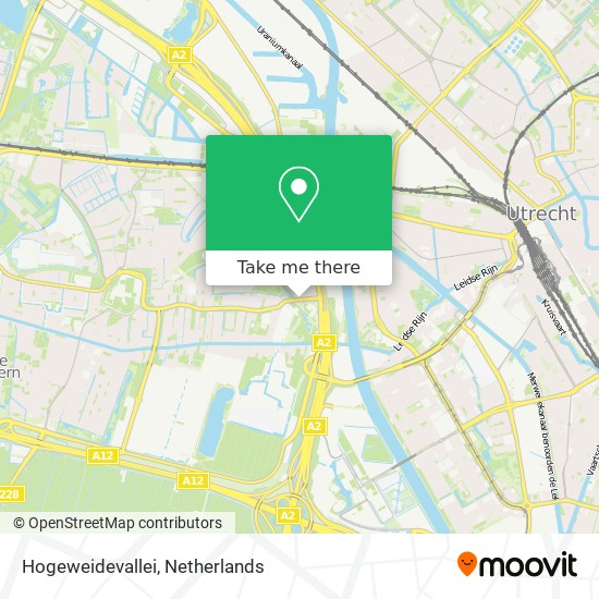 Hogeweidevallei map