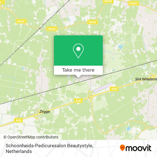 Schoonheids-Pedicuresalon Beautystyle map