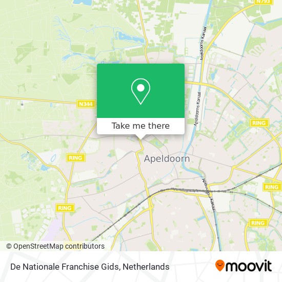 De Nationale Franchise Gids map