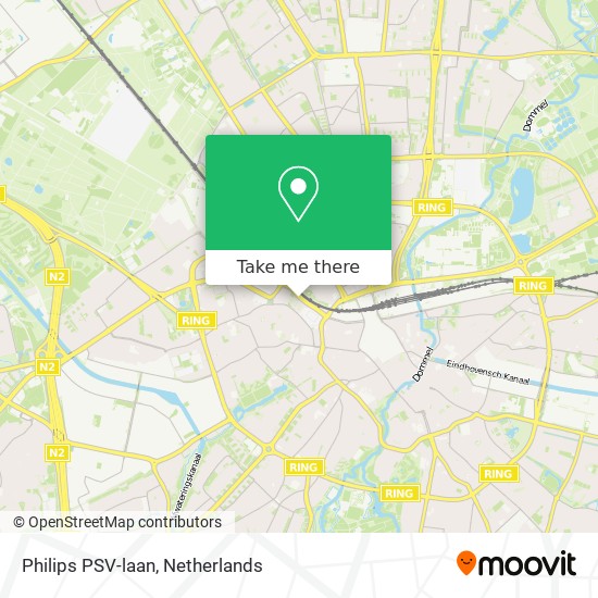 Philips PSV-laan map