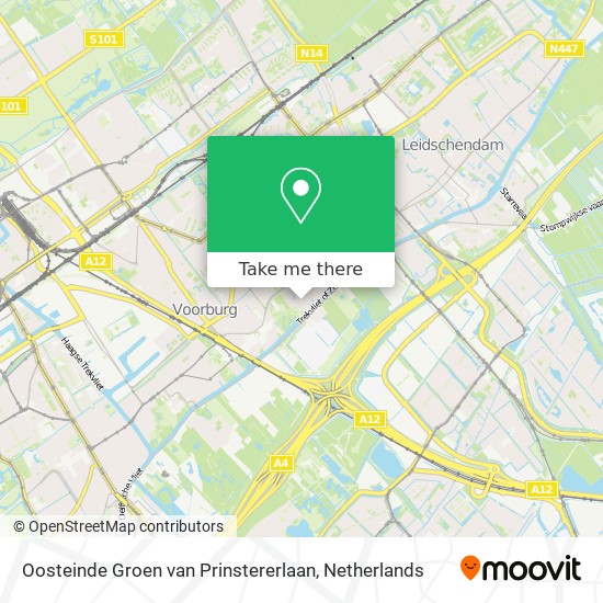 Oosteinde Groen van Prinstererlaan map