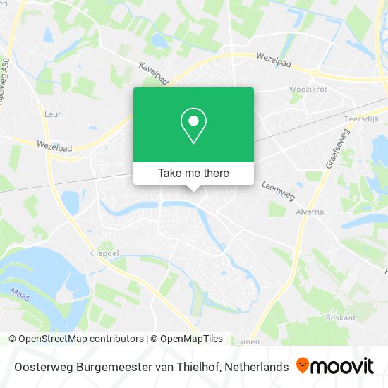 Oosterweg Burgemeester van Thielhof Karte