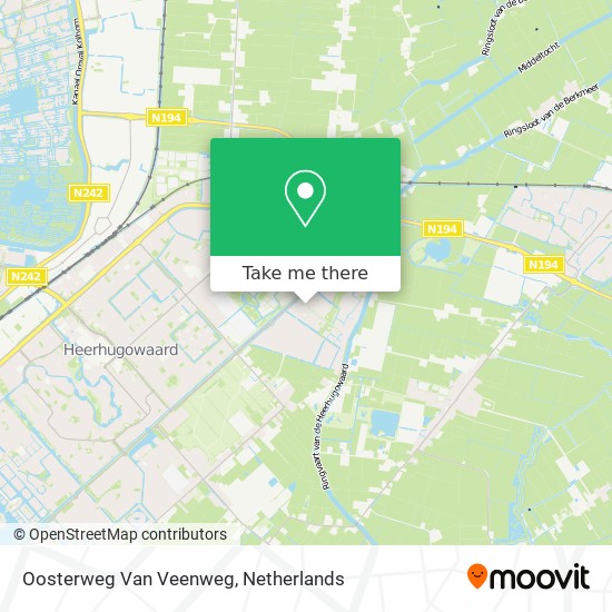 Oosterweg Van Veenweg map