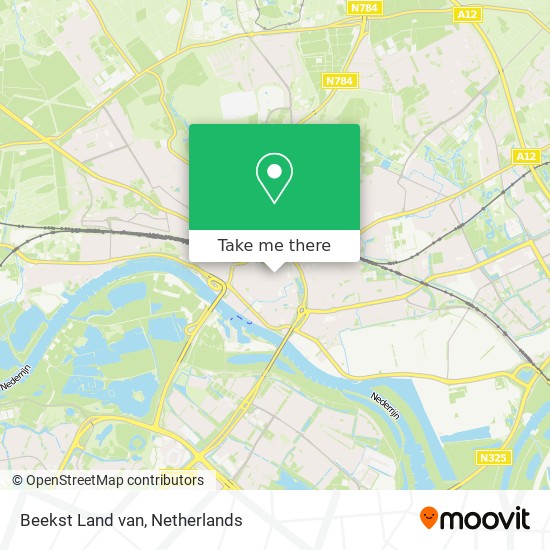 Beekst Land van map