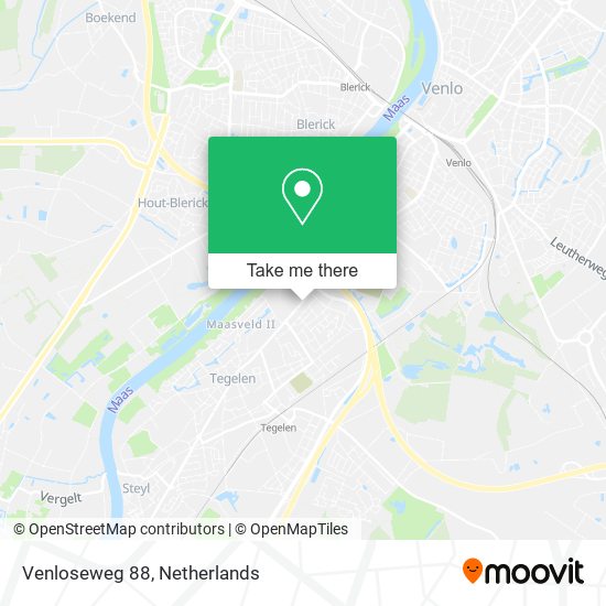 Venloseweg 88 map