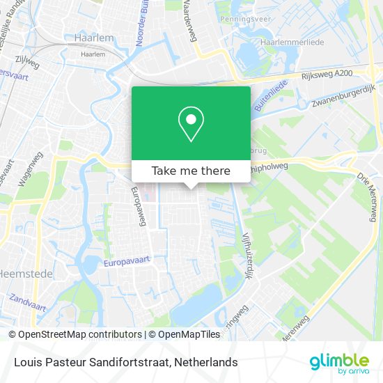 Louis Pasteur Sandifortstraat map