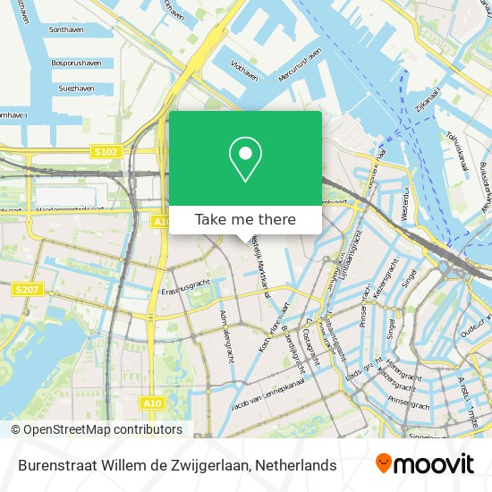 Burenstraat Willem de Zwijgerlaan map