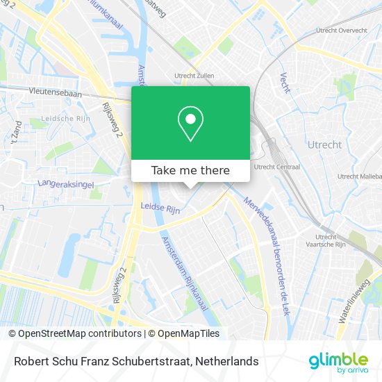 Robert Schu Franz Schubertstraat Karte