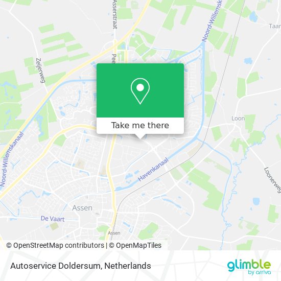 Autoservice Doldersum map