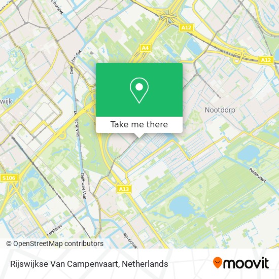 Rijswijkse Van Campenvaart Karte