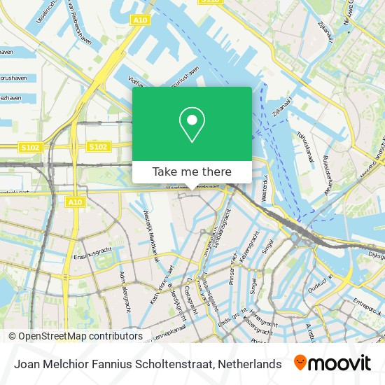 Joan Melchior Fannius Scholtenstraat map