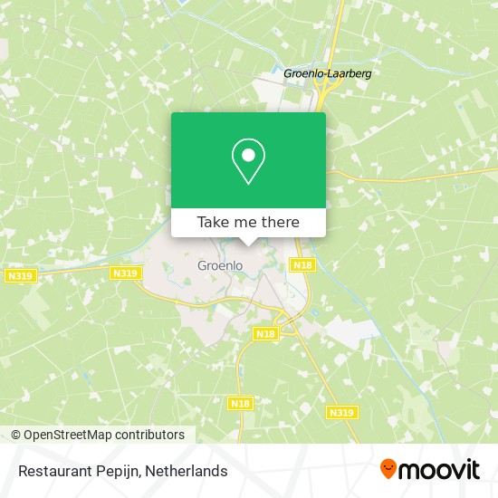 Restaurant Pepijn map