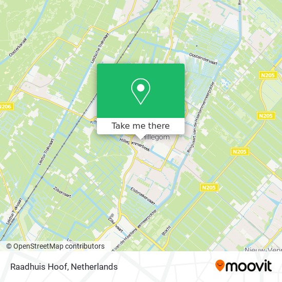 Raadhuis Hoof map