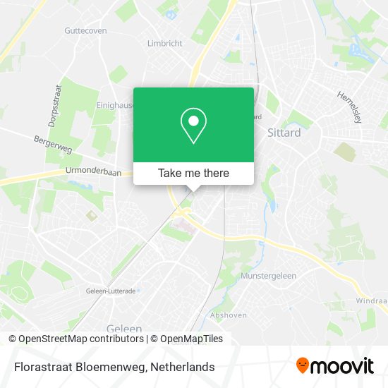 Florastraat Bloemenweg map
