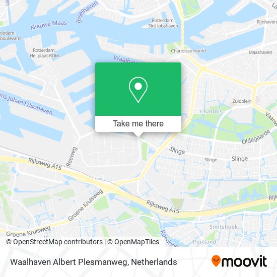 Waalhaven Albert Plesmanweg map