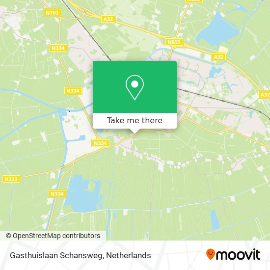 Gasthuislaan Schansweg map