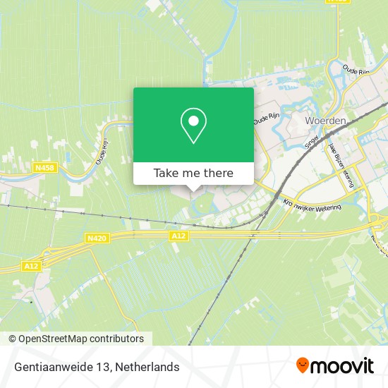 Gentiaanweide 13 Karte