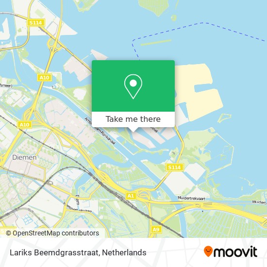 Lariks Beemdgrasstraat map