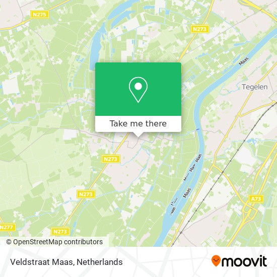 Veldstraat Maas Karte