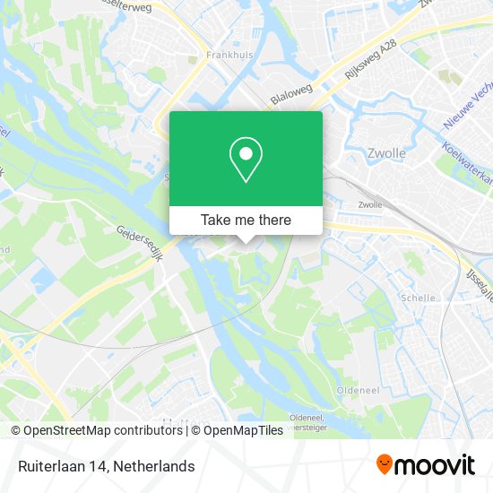 Ruiterlaan 14 map